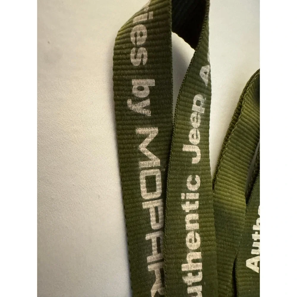Authentic Jeep Accessories by MOPAR Olive Green Lanyard Key Chain‎